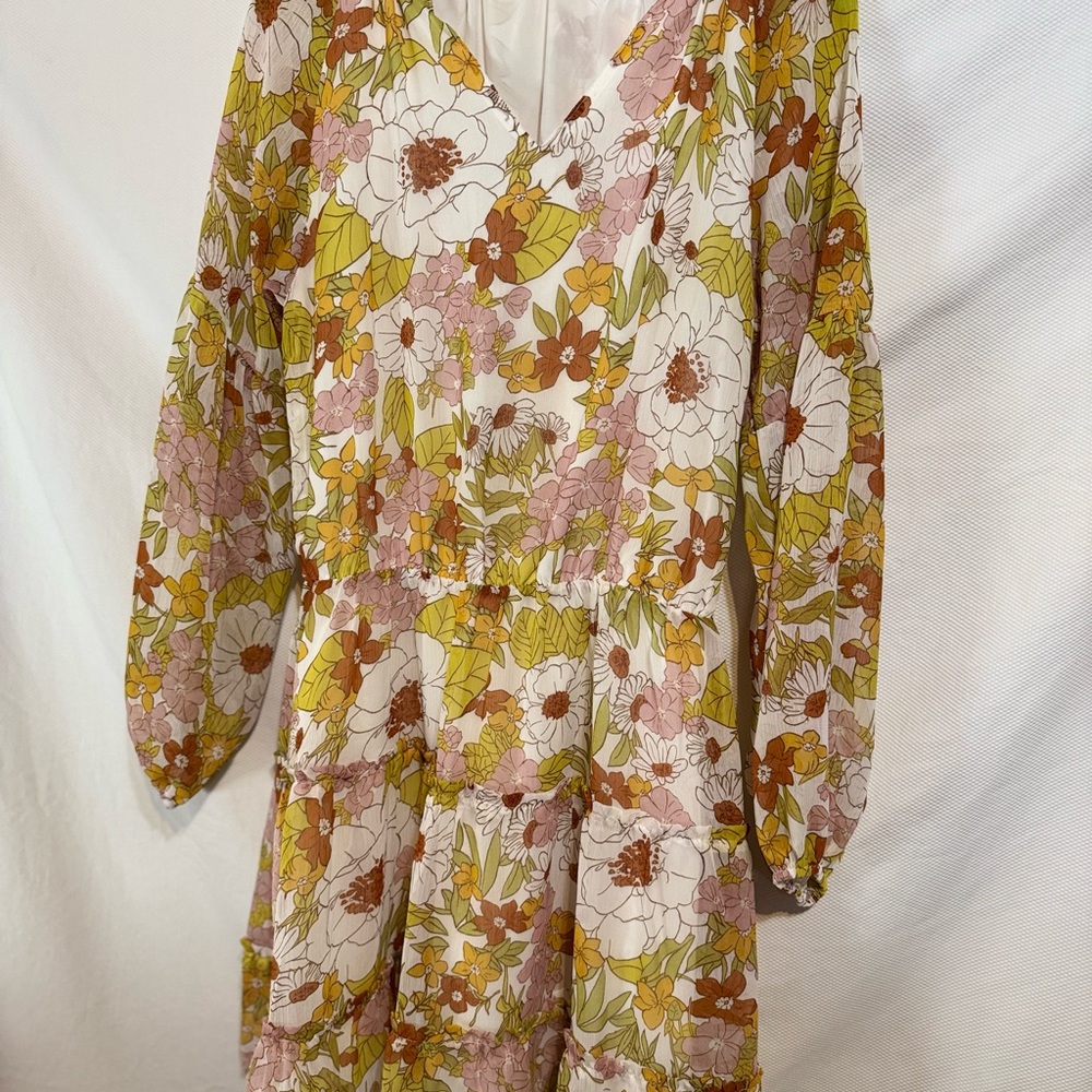Floral Long Sleeve Dress MATCH THIS WITH A BELT AND RODEO BOOTS 👢